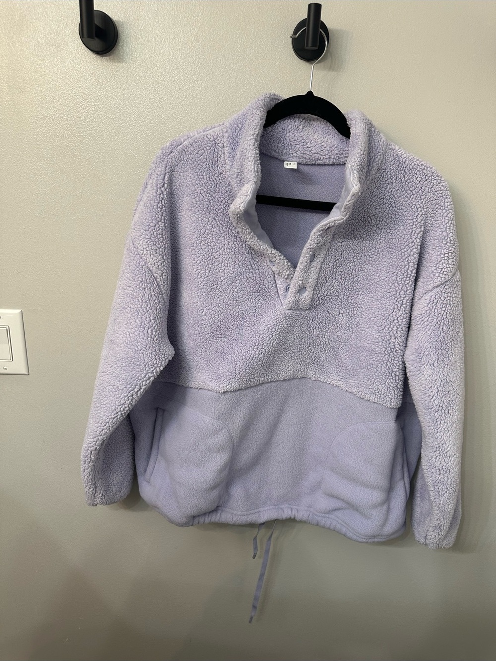 all in motion Lavender Sherpa Fleece Pullover Hoodie